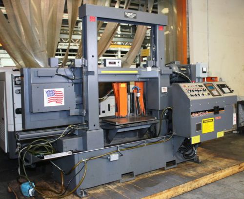 20&#034; w 20&#034; h he&amp;m 20hac horizontal band saw, plc controlled feed,10 hp,1.5&#034; bld,c for sale