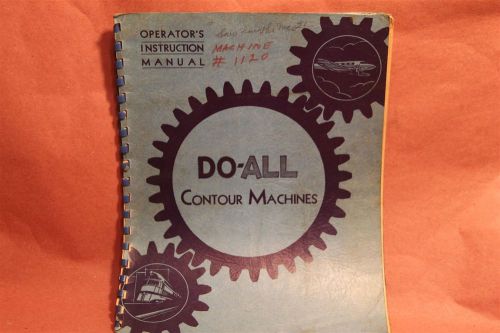 Doall Band Saw V-60  Operation &amp; Maintenance Manual