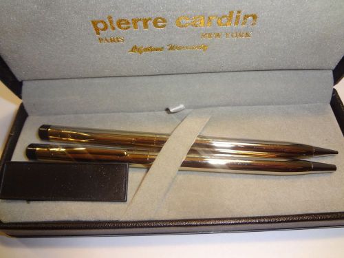 18 Karat Gold Plated Pen and Pencil Set by Pierre Cardin - New Old Stock