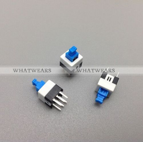 20x Latching 7x7mm Mini Tactile Push Button Switch On-Off DIP-6pins WWU