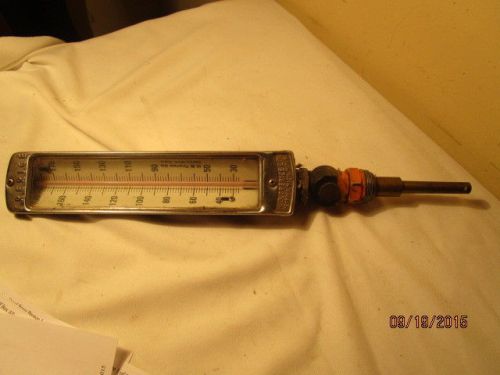 Vintage h.o. trerice co. adjustable angle thermometer30-180 f steampunk antique for sale