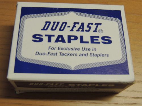 1 Box 5,000 Count Duo Fast Staples No. 6424-CR~3/16&#034; x 3/4&#034;~19 Gauge