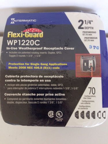 INTERMATIC WP1220C In Use Weatherproof Receptacle Cover, Flexi-guard