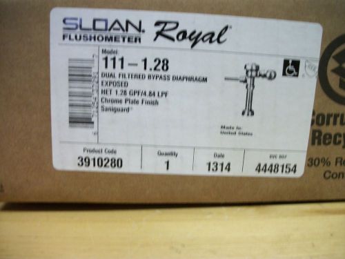 Sloan Royal Flushometer 111 - 1.28 gpf/4.84 lpf  NIB
