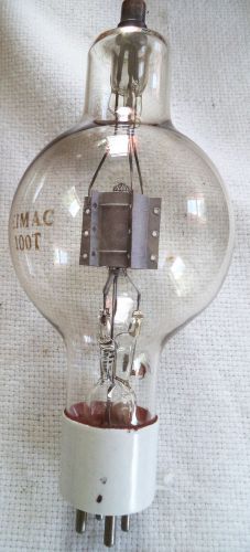 Vintage Used Eimac 100T Power Transmitting Triode Tube with Ceramic Base  N/R