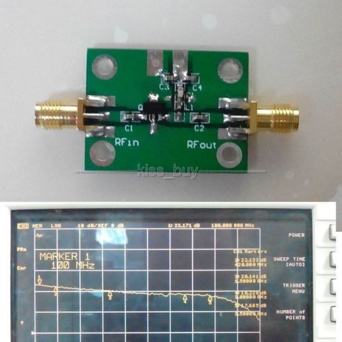 5M-3500MHz Broadband Low Noise RF Receiver Amplifier Signal Amplifier Gain: 20dB