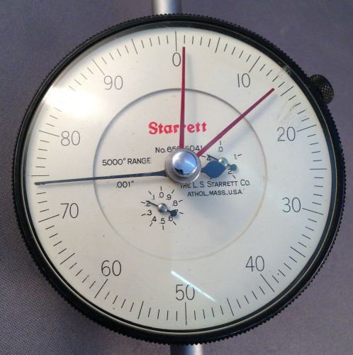 Starrett Dial Test Indicator 5&#034; Range .001&#034; #656-5041 Nice!!