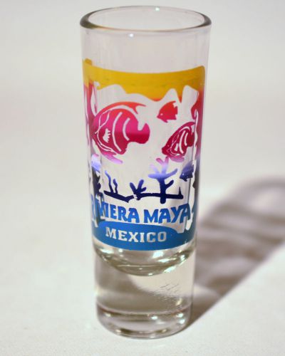 Riviera Maya Under Sea Mexico Souvenir Collectible Shooter Shot Glass