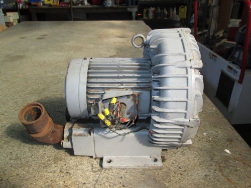 Fuji electric ring compressor blower motor 3 phase 2 poles 4.2-4.5 hp for sale
