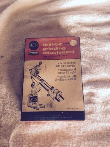 Craftsman drill sharpener appears to be unused  new old stock for sale