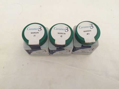 Ceramco 3 Margin Porcelain, 1 New, 2 Used