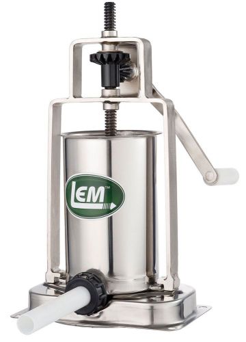 Lem products 5 pound stainless steel vertical sausage stuffer by lem 606 new for sale