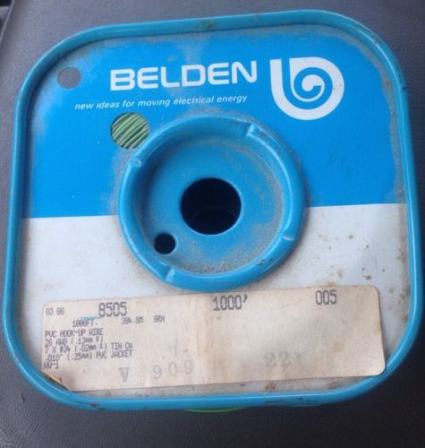 Belden 8505 PVC Hook-Up Wire 26 awg. wire Green  ~1000ft.