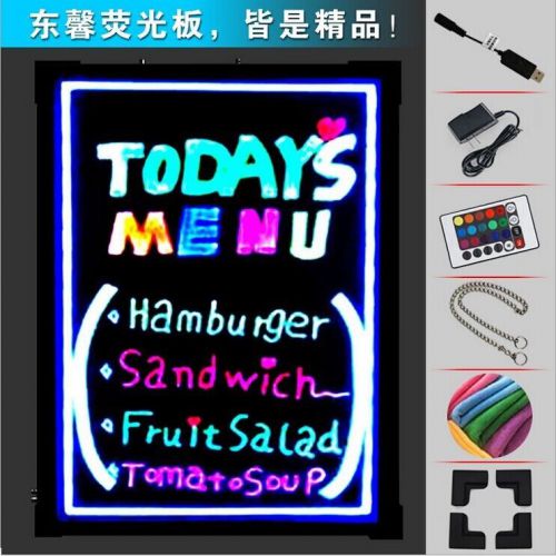 Flashing illuminated led message writing board news or signs 40*30cm (16&#034;*12&#034;) for sale