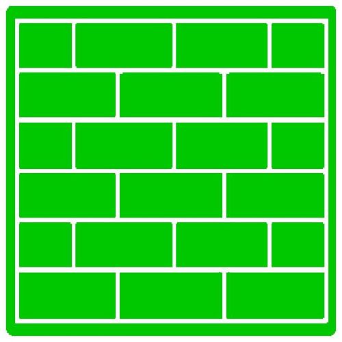 30 Custom Green Brick Wall Personalized Address Labels