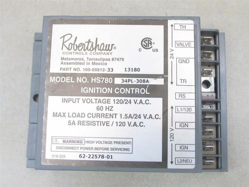 Robertshaw 34pl-308a hot surface ignition module hs780 for sale
