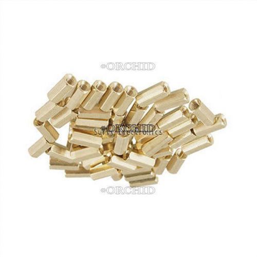 50pcs m3 10 mm hexagonal net nut female brass standoff/spacer new good quality for sale