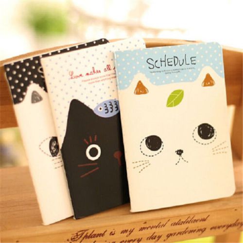 FD2420 Sweet Cat Notepad Memo Paper Diary Notebook Exercise Schedule Book 1pc ?