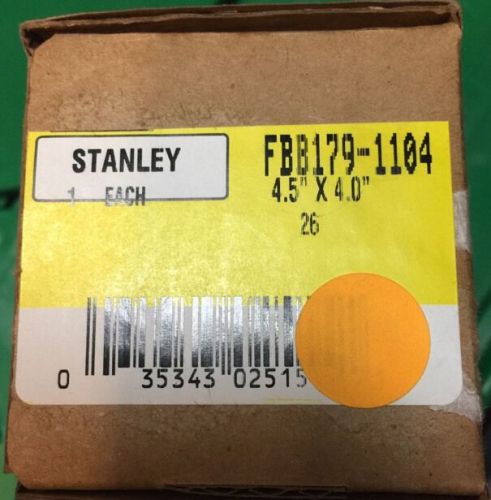 ASCI Stanley FBB179 1104 4.5&#034; x 4.0&#034; 4 Wire Electrified Hinge - Satin Chrome