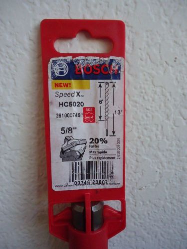 Bosch Wild-Bore 5/8 &#034; x 8 x 13 SDS MAX Rotary Hammer Drill Bit HC5020 1129