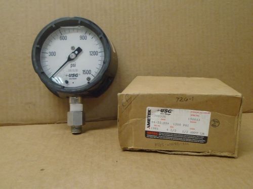 US Gauge 1981 4.5&#034; Process Gauge 1500 psi 15003X