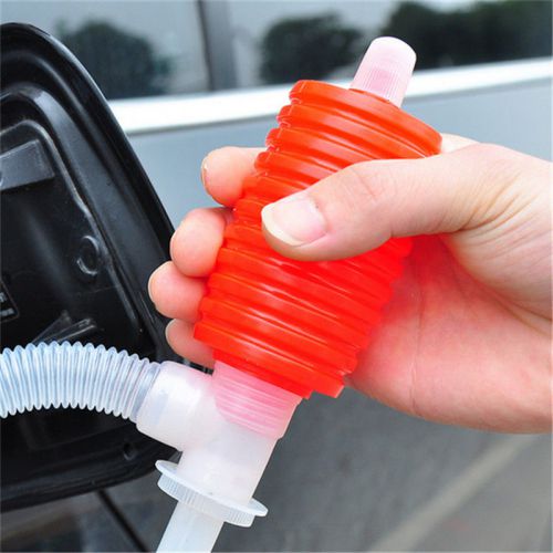 Practical manual sucker liquid gas oil water transfer hand pump car siphon hose for sale