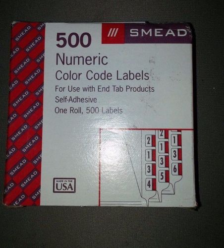 Smead 67372 BCCRN-2 Bar-style Color-coded Numeric Label - 2 - 1.25&#034;