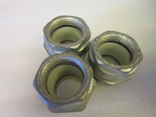 1 PIECE UNION COUPLING,1-1/2 TO 1-1/4 NEW MALLEABLE IRON (LOT OF 3)