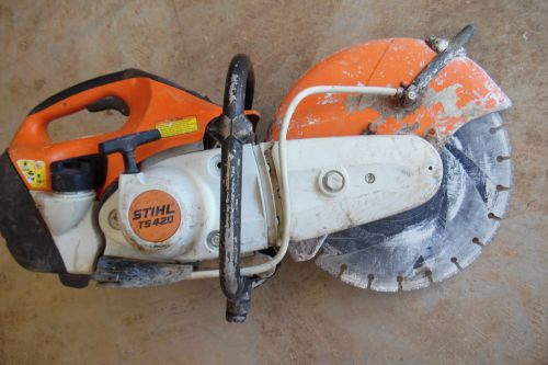 STIHL TS420 CONCRETE CUT-OFF SAW--RUNS GREAT