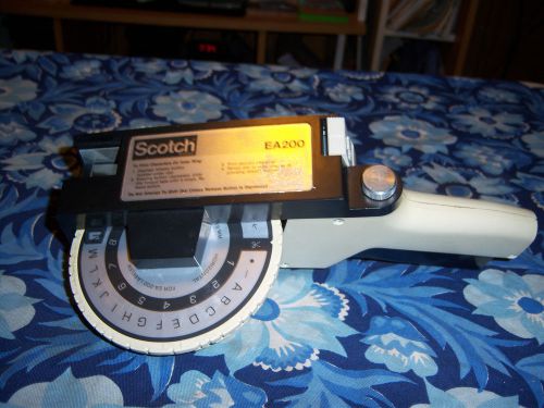 Scotch EA200 Hand Held Label Maker Unit only No tapes