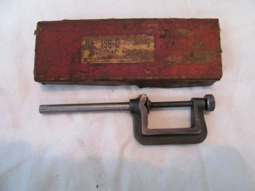 Vintage starrett no.196-g universal dial test indicator clamp in original box for sale