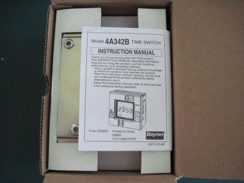 New in Box Dayton 4A342B Programmable Timer Switch 100-240VAC