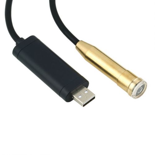 5m Golden USB Waterproof Borescope Endoscope Inspection Snake Tube Camera SCW