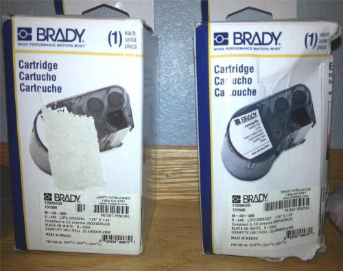 Brady M-49-498 for BMP53/BMP51/BMP41 1.00&#034; x 1.00&#034; ***2 Cartridges**