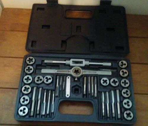 Pittsburgh Tap And Die Set ( Missing 5 Pieces) 35 Total Tools Including Case
