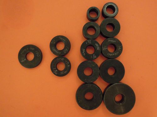 Set of 13 Delta/Rockwell 1/2&#034; Dia Bore Shaper Collars.