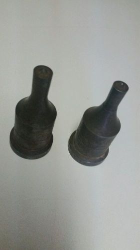 TWO FIGURE 64 CLEVELAND STEEL TOOL PUNCHES-1/2 &#034; AND 7/16&#034;