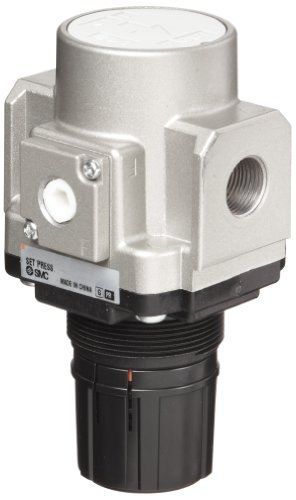 SMC AR20-F01 Regulator, Relieving Type, 7.25 - 123 psi Set Pressure Range, 28