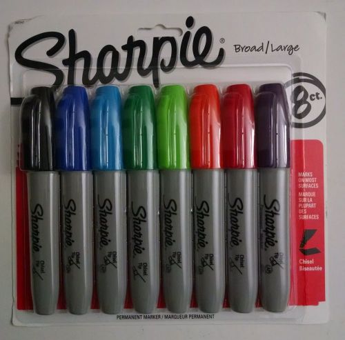 Sharpie Chisel Assorted 8 Pack