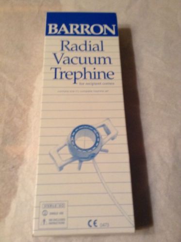 BARRON RADIAL TREPHINE REFERENCE K20-2054 7.0MM DIA NEW IN STERILE PACKAGE