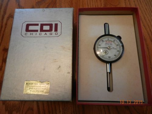 Made in USA Chicago Dial Indicator Jeweled 1&#039;&#039; Travel Drop .001 Lathe Machinist
