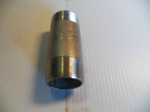 New no name stainless s/s nipple 304 1 1/2&#034; x 4 1/2&#034; for sale