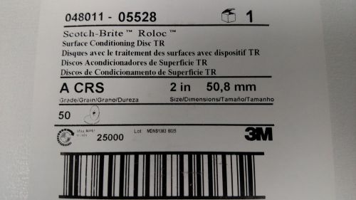 3M #05528 2 Inch Diameter Brown CRS Roloc Quick Change Disc-3