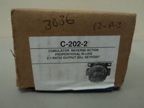 NEW IN BOX C-202-2 CUMULATOR REVERSE ACTION NOS C2022 PROPORTIONAL IN-LINE