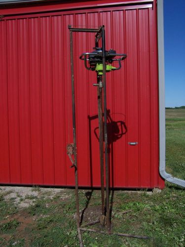 AQUA DRILL portable well drilling rig with drill bits and pipe home well drill