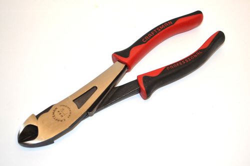Nos craftsman professional red &amp; black handle 8&#034; wide jaw diagonal pliers wl1426 for sale