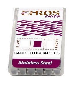 Barbed Broaches Endodontic Stainless Steel 21mm 15 EHROS