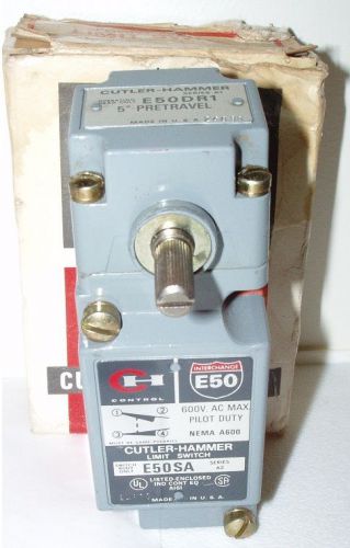 Cutler Hammer Part # E50ARI Front Mount Limit Switch e50sa e50dr1