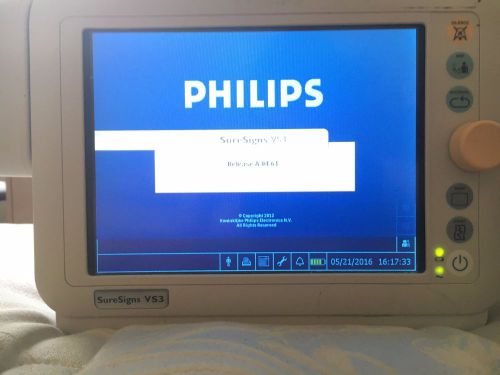 Philips SureSigns VS3 Vital Signs Patient Monitor SPO2 NIBP Temp