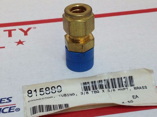 Parker Brass Compression Tube Fitting Adapter, 3/8 Tube OD x 3/8 NPT male 815889